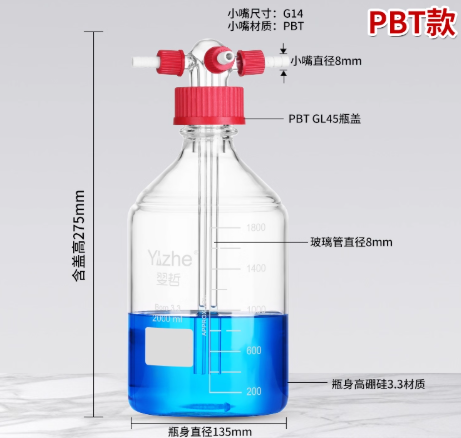 PBT��2000ml˫�����ݿ�ϴ��ƿ