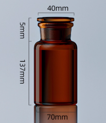 250ml����ĥ�ڴ����ɫ�Լ�ƿ