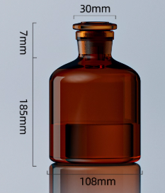 1000ml����ĥ��С����ɫ�Լ�ƿ